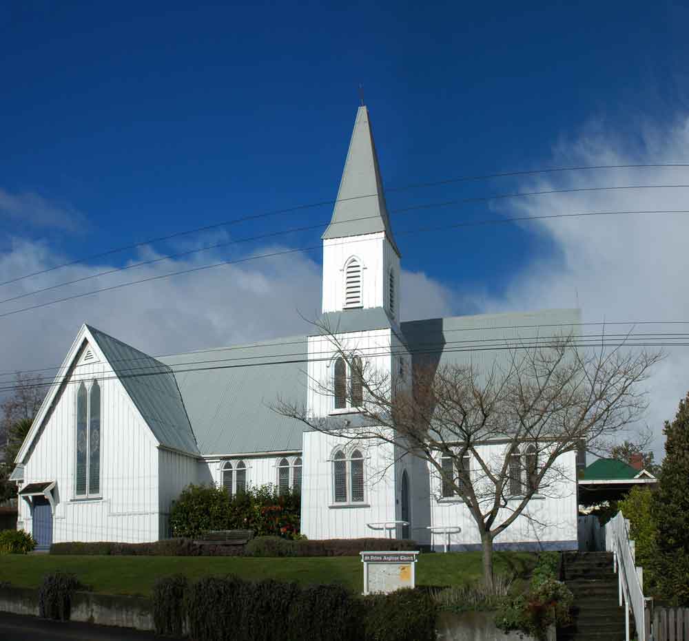 207 - Nueva Zelanda - Akaroa, iglesia anglicana de St. Peters